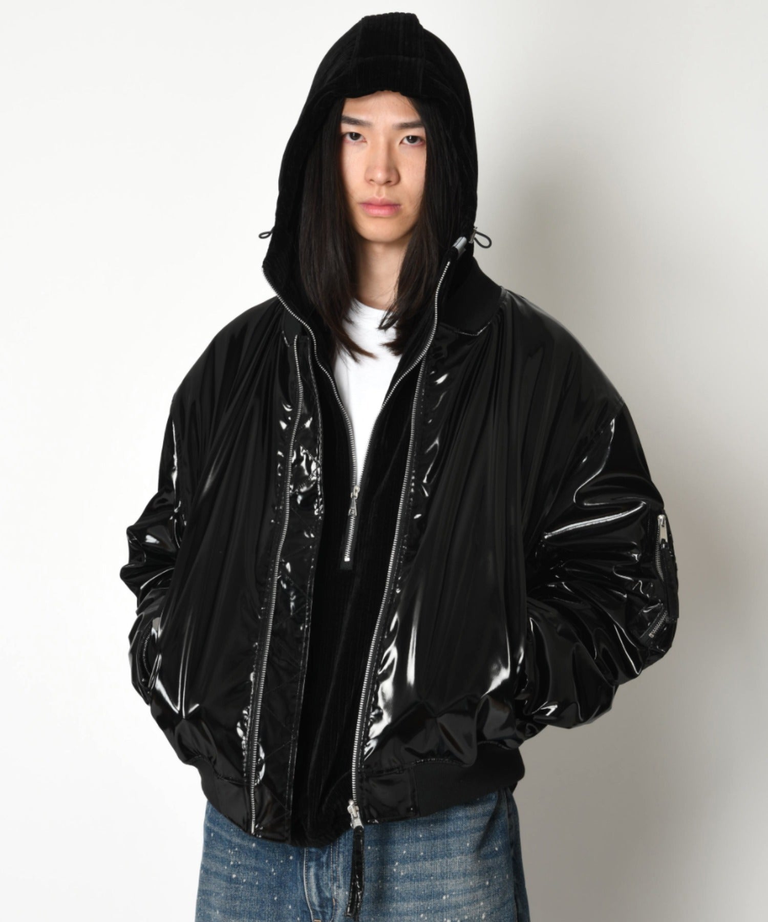 Glitterblack   Reversible Flight jacket - glitter-black