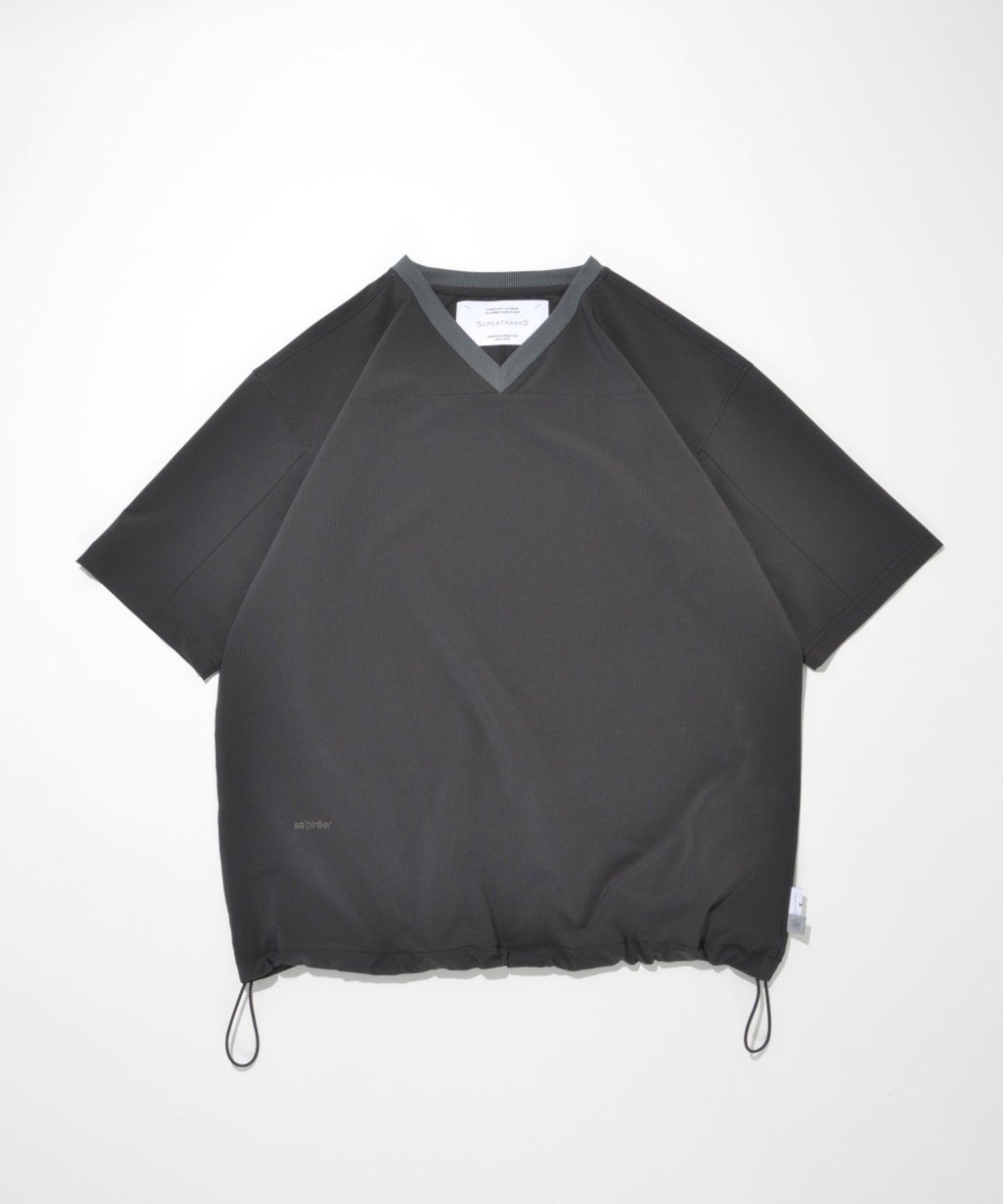 Technical S/S pullover - black