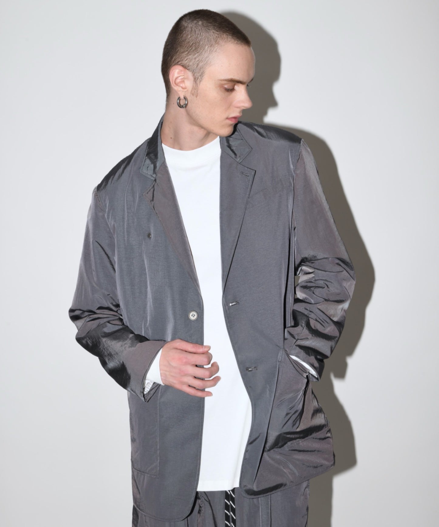 Neo blazer(Ny taffeta) - gray