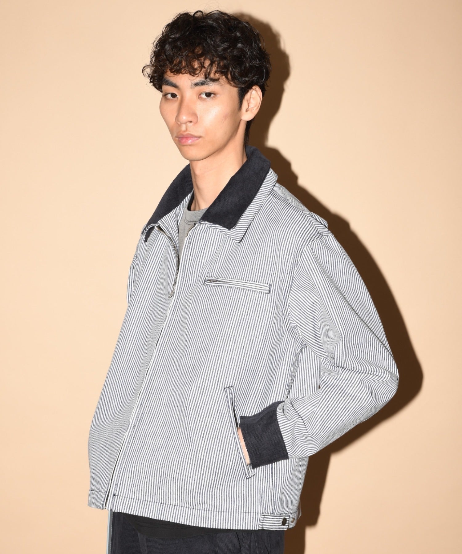 Double collar Detroit Jacket-Type - hickory
