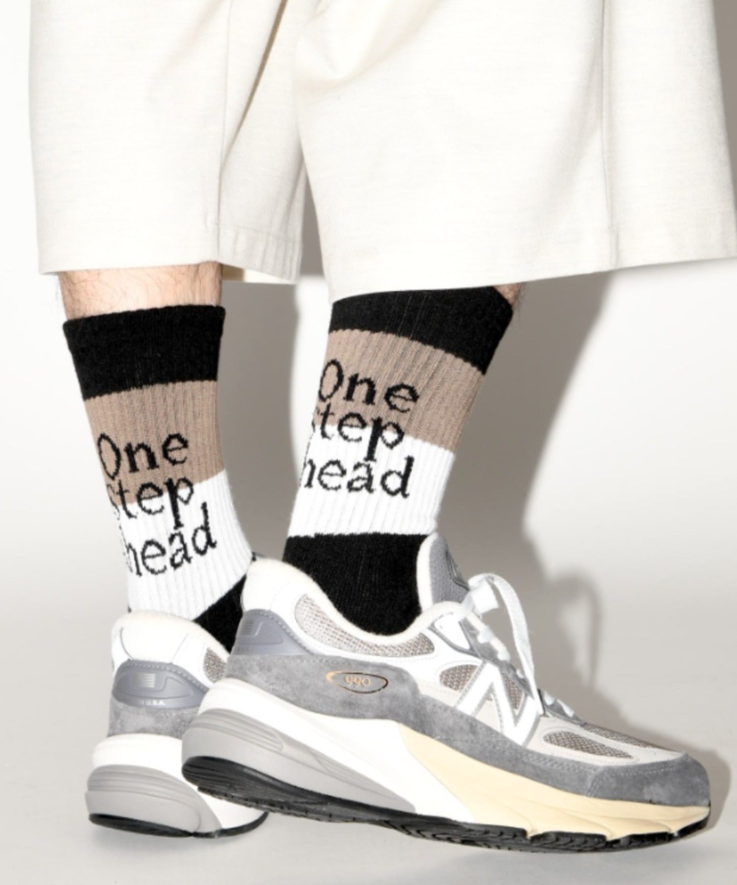 message 2-pack socks - line -black/white