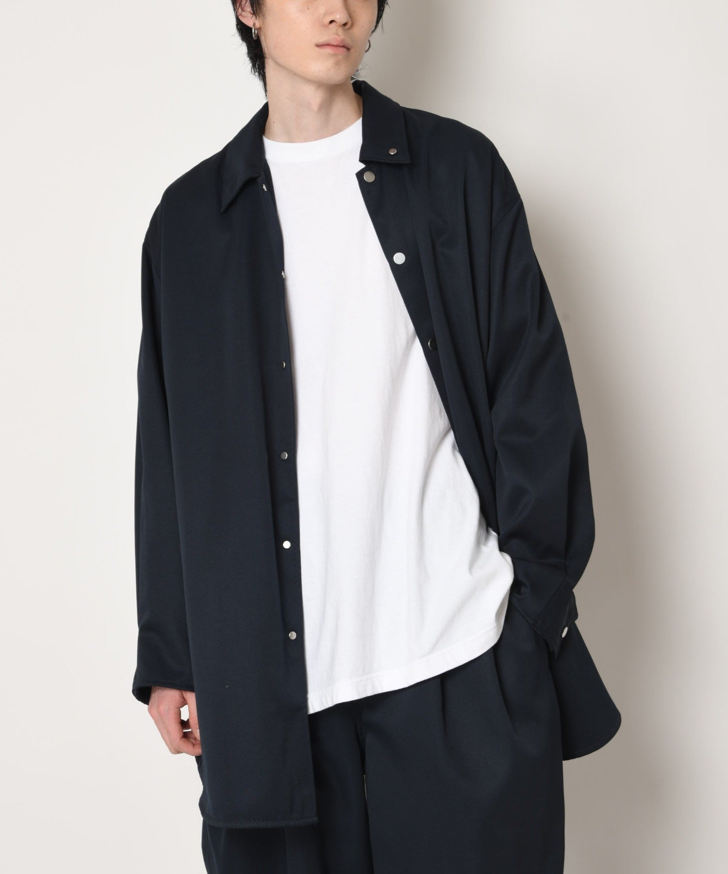 Outsider Shirt Jacket - navy
