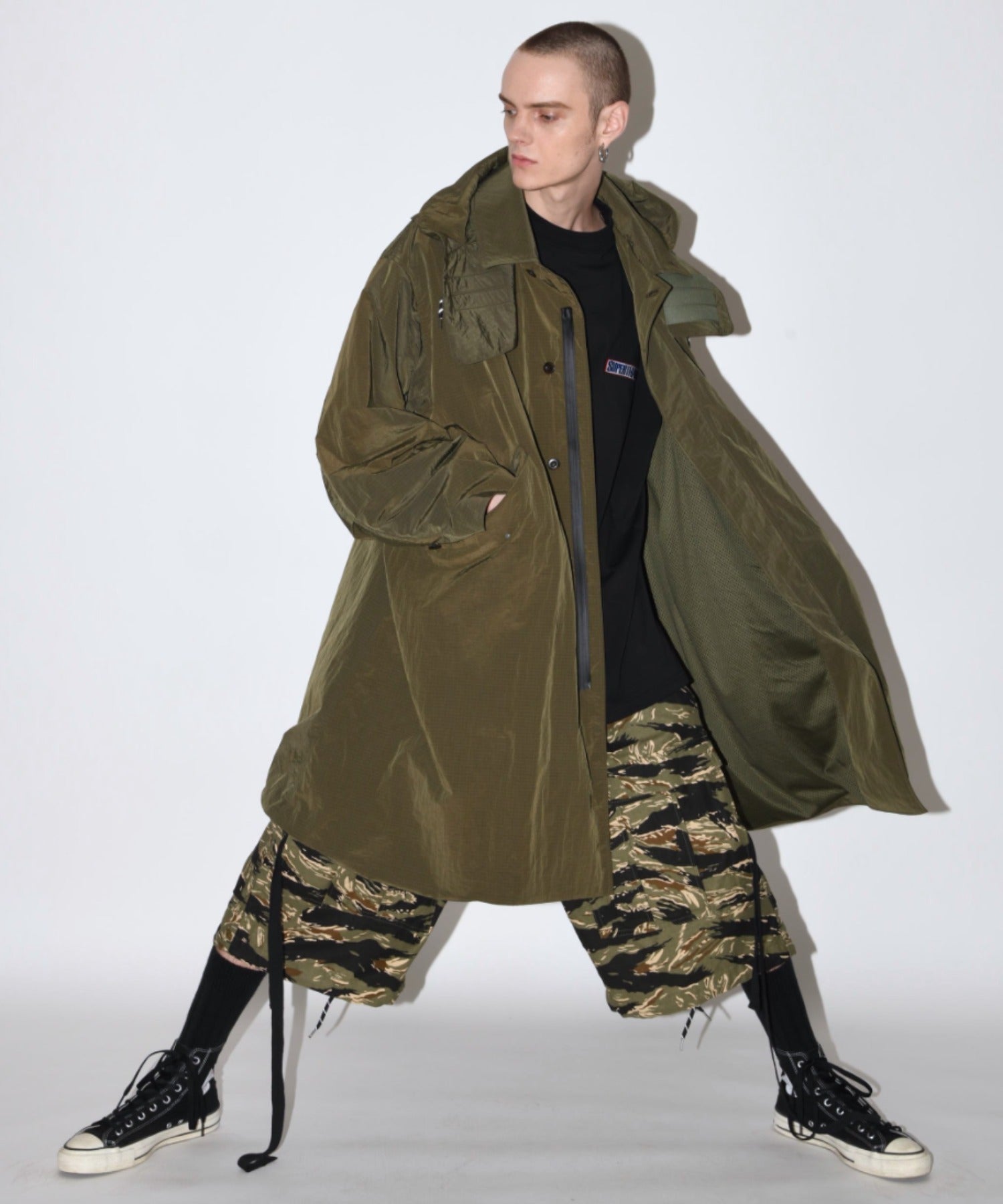 Soutien collar field coat - olive