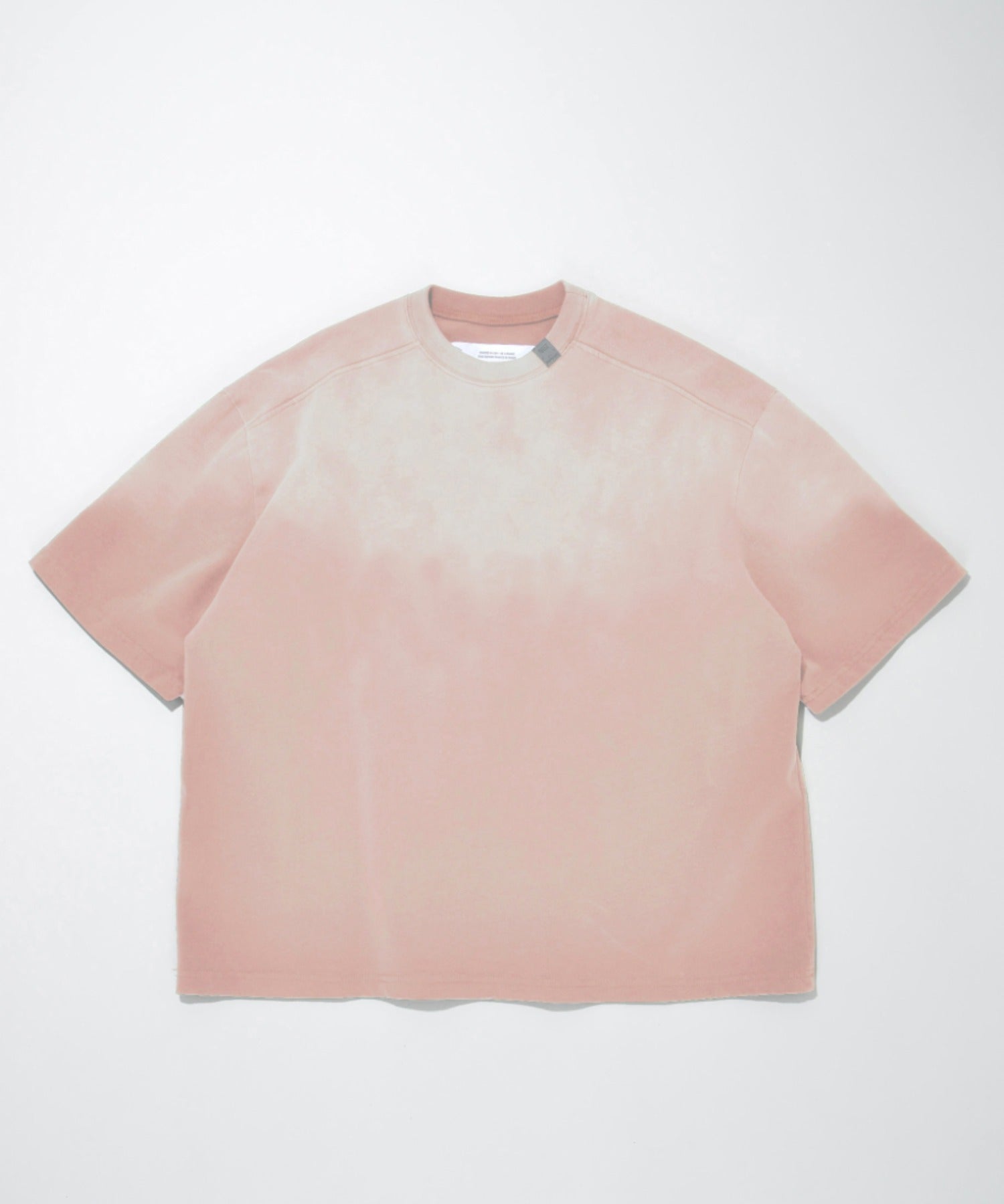 Sun faded Sweat S/S T-shirt - pink