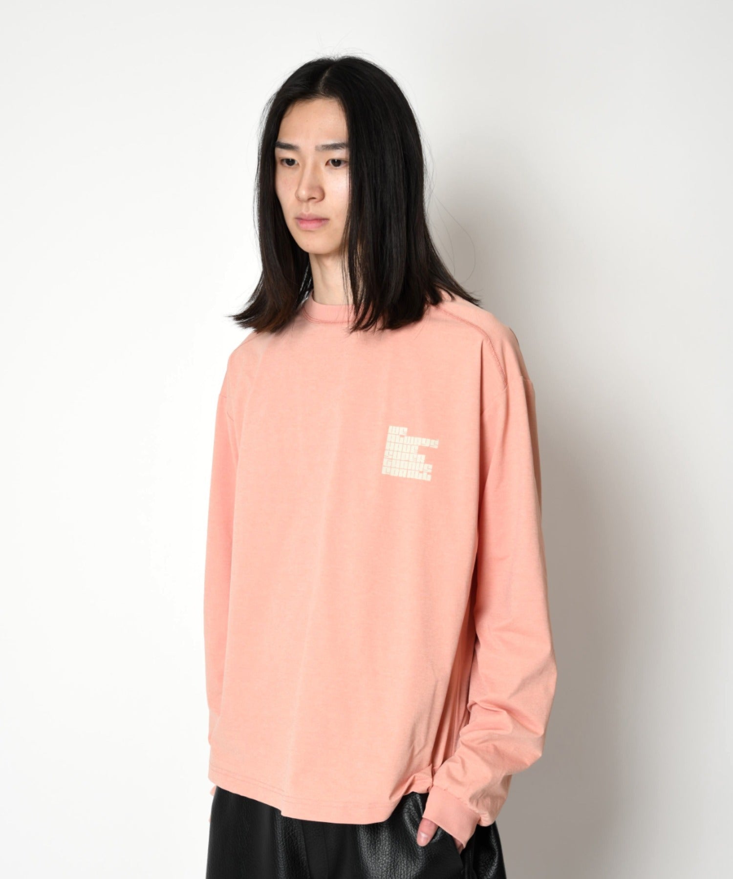 [pop logo] Functional L/S T-shirt - black