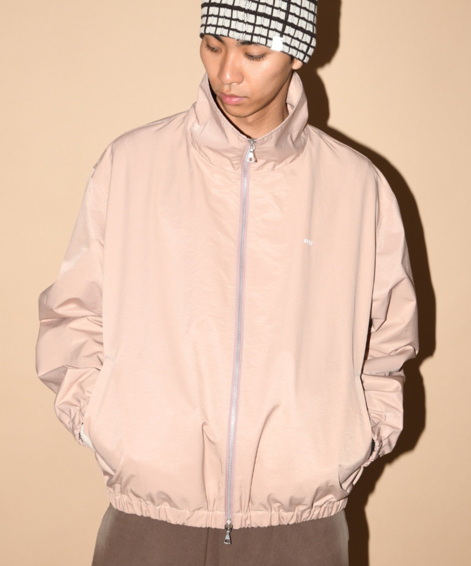 Zip-up Short Jacket - hickory